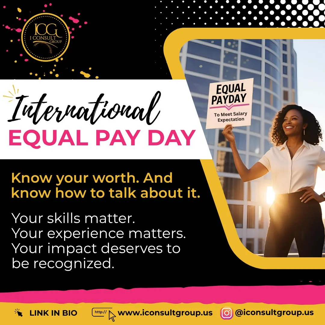 Instagram post for International Equal Pay Day