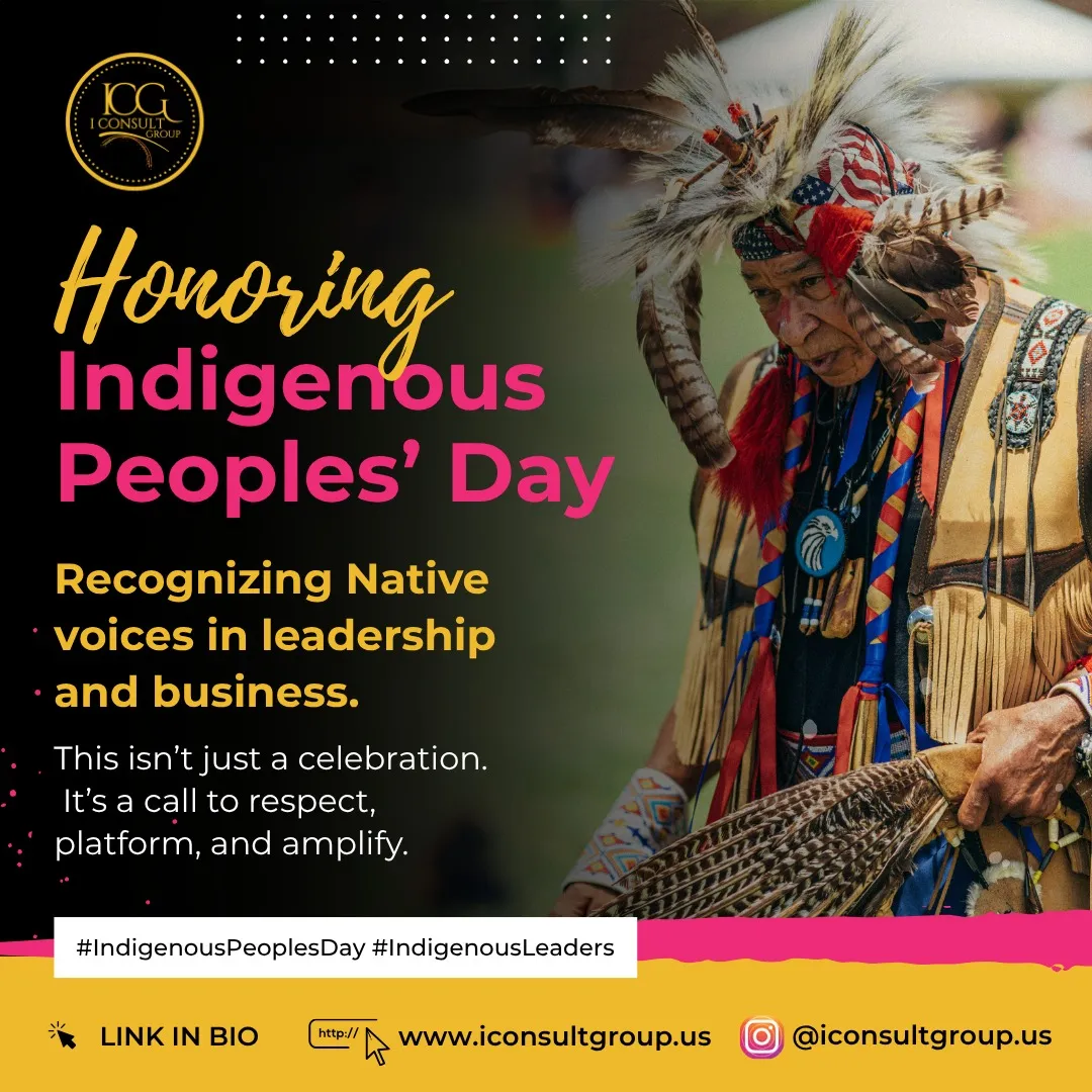 Instagram post honoring Indigenous Peoples’ Day: “Recognizing Native voices in leadership and business”